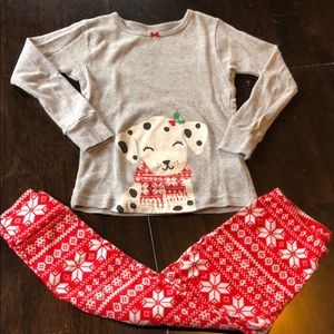 Girls Carters Christmas Pj set. 4T